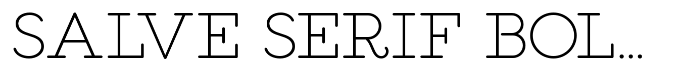 Salve Serif Bold